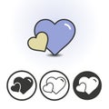 Mother love logo icon Royalty Free Stock Photo