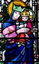 Mother Mary with Jesus in her arms Royalty Free Stock Photo