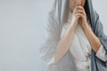 Mother Mary praying Royalty Free Stock Photo