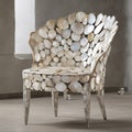 Mother-of-pearl shell chair