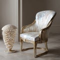 Mother-of-pearl shell chair