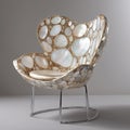 Mother-of-pearl shell chair