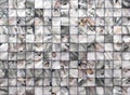 Mother of pearl mosaic tiles. Tile from pieces of pearl shell Royalty Free Stock Photo