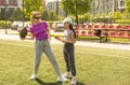 mother playing with little adopted girl Royalty Free Stock Photo