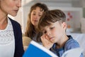 Mother reading the bedtime story Royalty Free Stock Photo