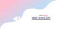 mother\'s day background for bannner and poster, pink and blue color