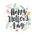 Mother`s day background with letting