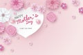 Mother`s day card concept design