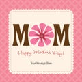 Mother's Day Card/Poster Royalty Free Stock Photo