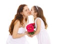 Mother's day, celebration, birthday and family concept Royalty Free Stock Photo