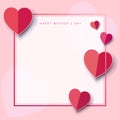 Mother`s Day frame decoration copy space blank page Royalty Free Stock Photo