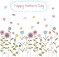 Mother's day greeting card template