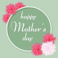 Mother`s Day greeting card. Vector illustration.