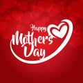 happy mothers day greeting card vector illustration