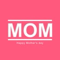 Mother\'s day title text on pink background