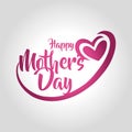 happy mothers day greeting card vector illustration