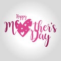 happy mothers day greeting card vector illustration