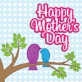 Mother's Day Vector Wish Card