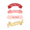 Mother`s day warm sweet ribbon set