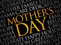 Mother`s Day word cloud Royalty Free Stock Photo