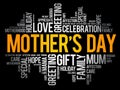 Mother\'s Day word cloud Royalty Free Stock Photo