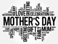 Mother\'s Day word cloud Royalty Free Stock Photo