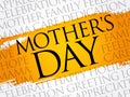 Mother`s Day word cloud Royalty Free Stock Photo