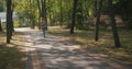 Mother And Son Enjoy Time in Nature. Hiking in public parkland