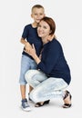 Mother Son Hugging Love Together Concept Royalty Free Stock Photo