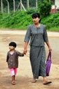 Mother and son, Myanmar