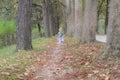 Mother and son in the Park and enjoying the beautiful autumn nature.Concept mum and son, childhood, happy life Royalty Free Stock Photo