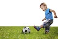 Mother and son playing ball in the park Royalty Free Stock Photo