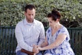 Mother and son praying together Royalty Free Stock Photo