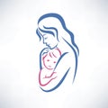 Mother and son symbol