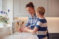 Mother And Son Washing Hands With Soap At Home To Stop Spread Of Infection In Health Pandemic Royalty Free Stock Photo