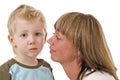 Mother speak to her son Royalty Free Stock Photo
