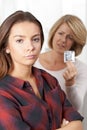 Mother Talking To Teenage Daughter About Contraception