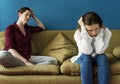 Mother and teenage daughter having an argument Royalty Free Stock Photo