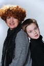 Mother and teenager son Royalty Free Stock Photo