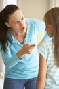 Mother Telling Off Daughter At Home Royalty Free Stock Photo