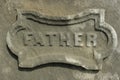 Mother Tombstone Detail Concrete