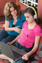 Mother tries to talk to her internet addicted daughter