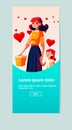 mother walking with her little daughter loving family parenthood childcare concept mothers day card template