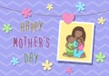 Mother's Day postcard 4 Royalty Free Stock Photo