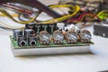 Motherboard amplifier Royalty Free Stock Photo