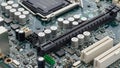 Motherboard Circuit Board Computer Hardware, Technology Concept Royalty Free Stock Photo