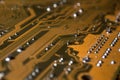 Motherboard Circuit Close Up Royalty Free Stock Photo