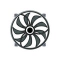 motherboard cooling fan pc cartoon vector illustration