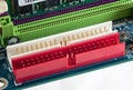 Motherboard - IDE Slots closeup, macro Royalty Free Stock Photo