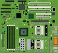 Motherboard vector Royalty Free Stock Photo